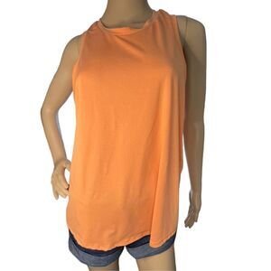 All In Motion Pale Orange Loose Fit Athletic Tank Top